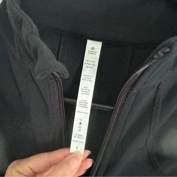 🆕🖤 Vintage Lululemon Shape Up Jacket Black - Picture 5 of 9